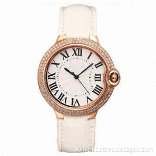 2014 New Fashionable Luxury High-quality Designer Leather Women's Watch, Waterproof